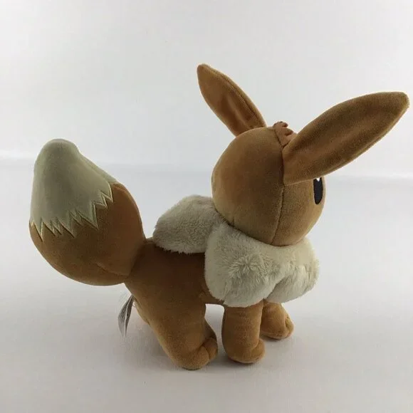 Nintendo Pokemon Eevee 8" Plush Stuffed Toy Official Wicked Cool Toys 2019 - Picture 4 of 6
